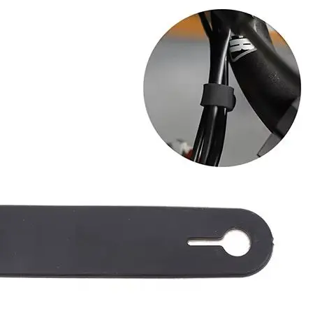 10Pcs Motorcycle Rubber Frame Securing Cable Wiring Harness Power Cord Tie Clutch Line Brake Cable Ties Elastic Fix Accessories