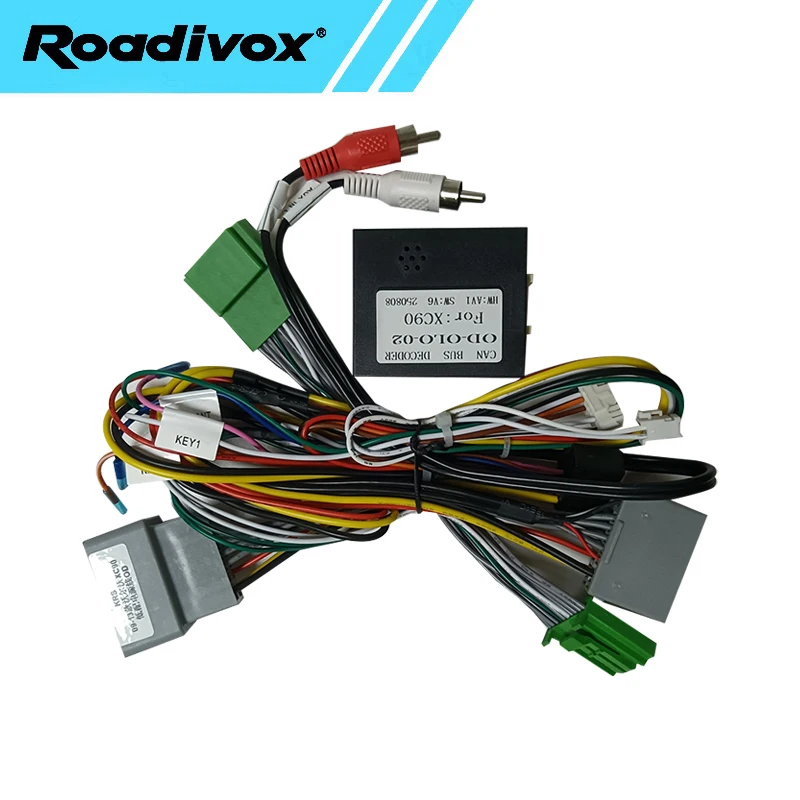 

Car 16Pin Wiring Harness Adapter Canbus Box Decoder Android Radio Power Cable For Volvo XC90 S90 V90 2009-2013 wire harness