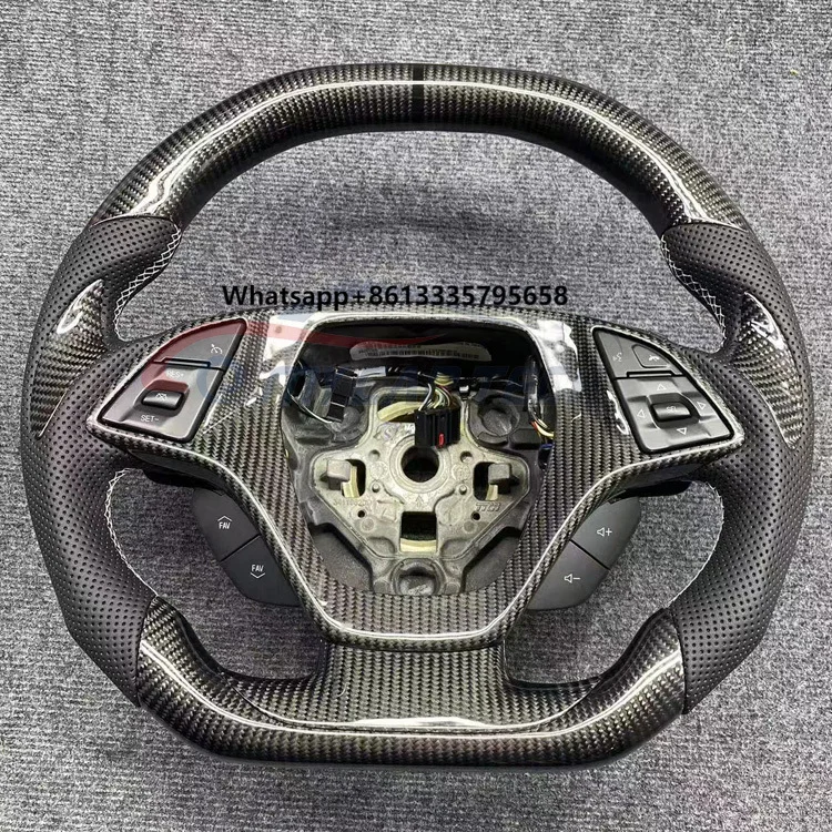 

For Chevrolet Camaro Carbon Fiber Leather Steering Wheel Custom Steering Wheel