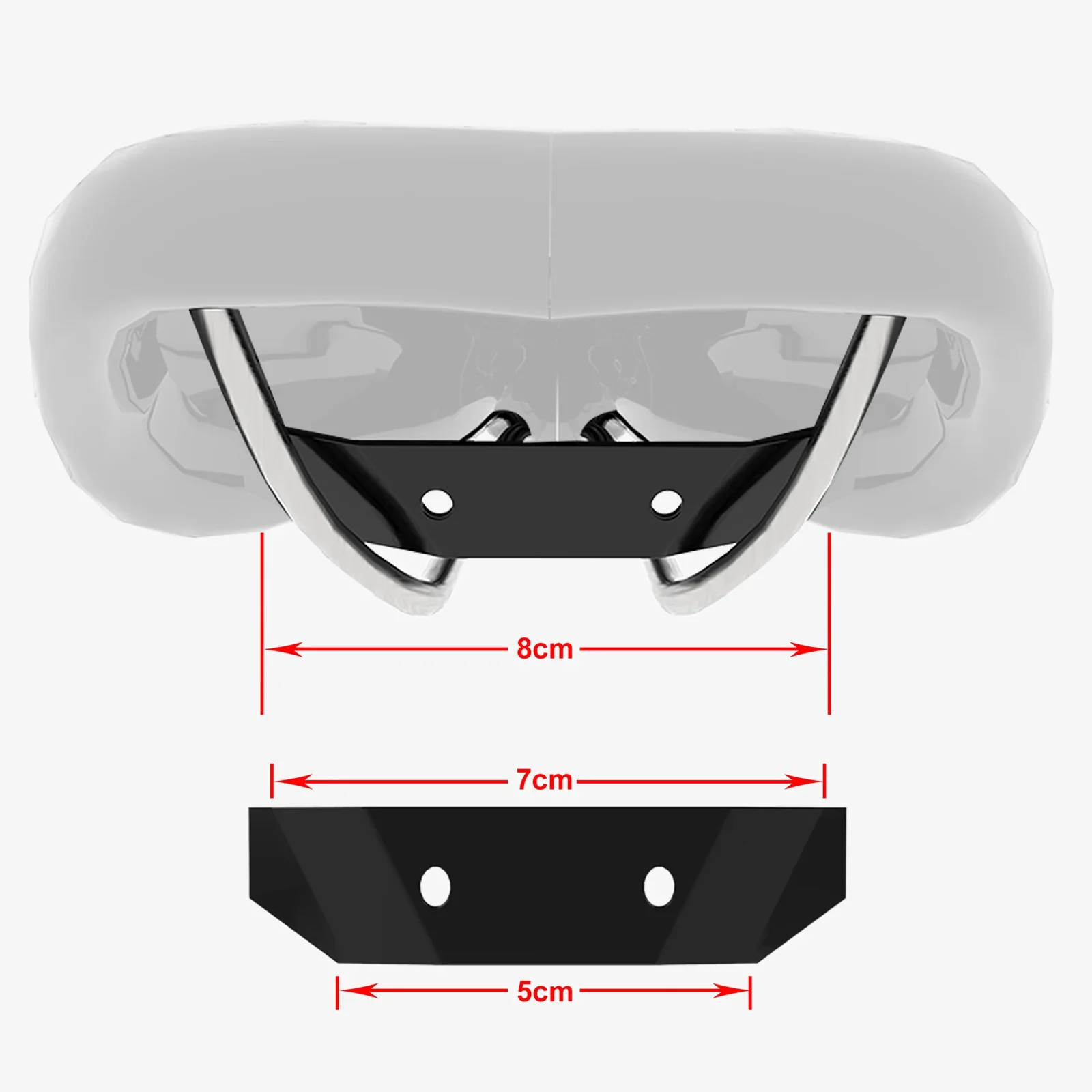 Bike Saddle Bag Kit Stabilizer Bar 5.91*4.72*3.94inches Anti-Shake Mount Replacement Stainless Steel Water Bottle Holder