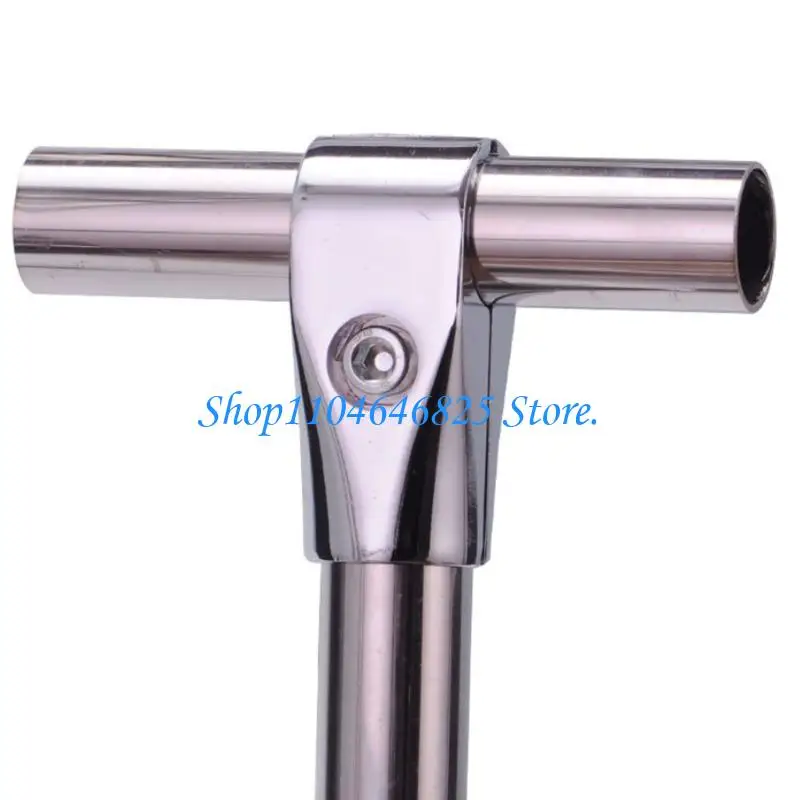 Silver Round Pipe Fitting with Locking Screw Aluminum Tool for Frame Repair Work