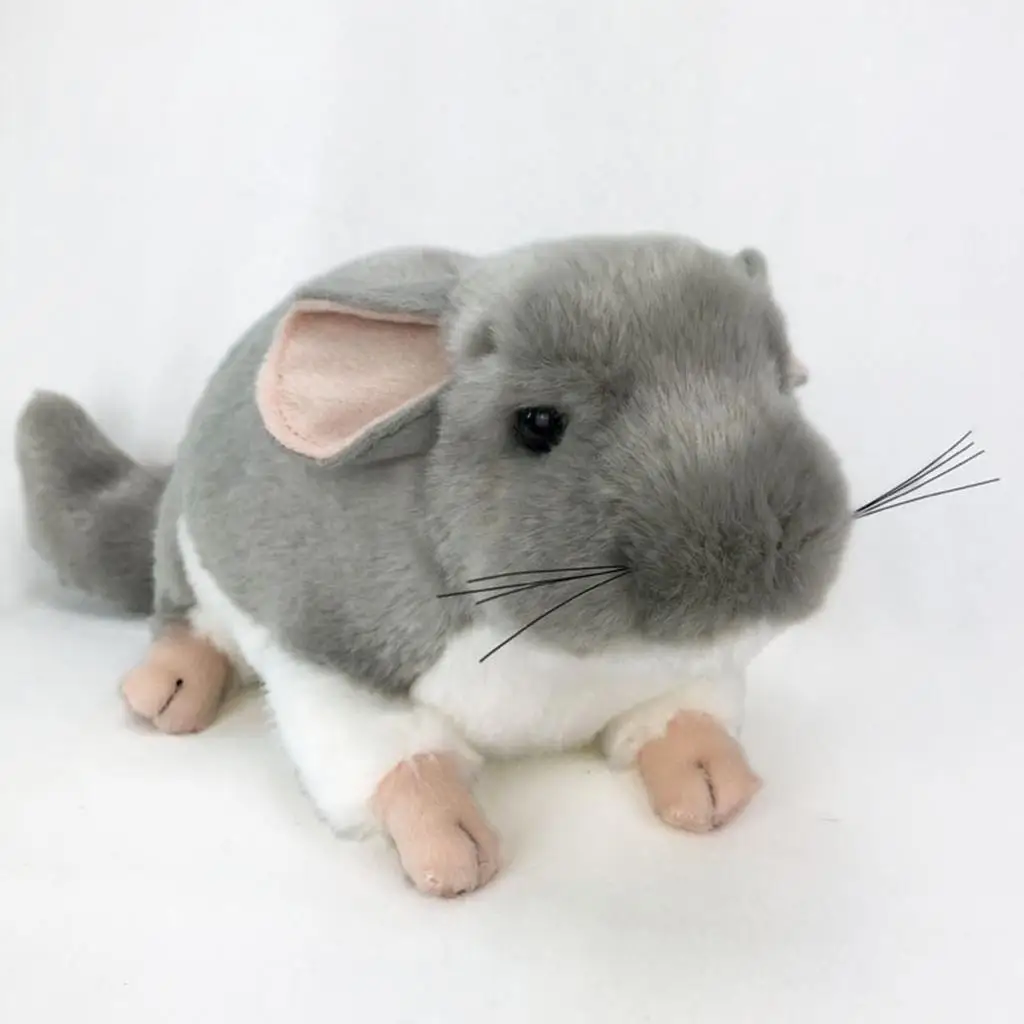 Soft Stuffed Plush Toy Simulated Chinchilla Animal Kids Baby Birthday Gift