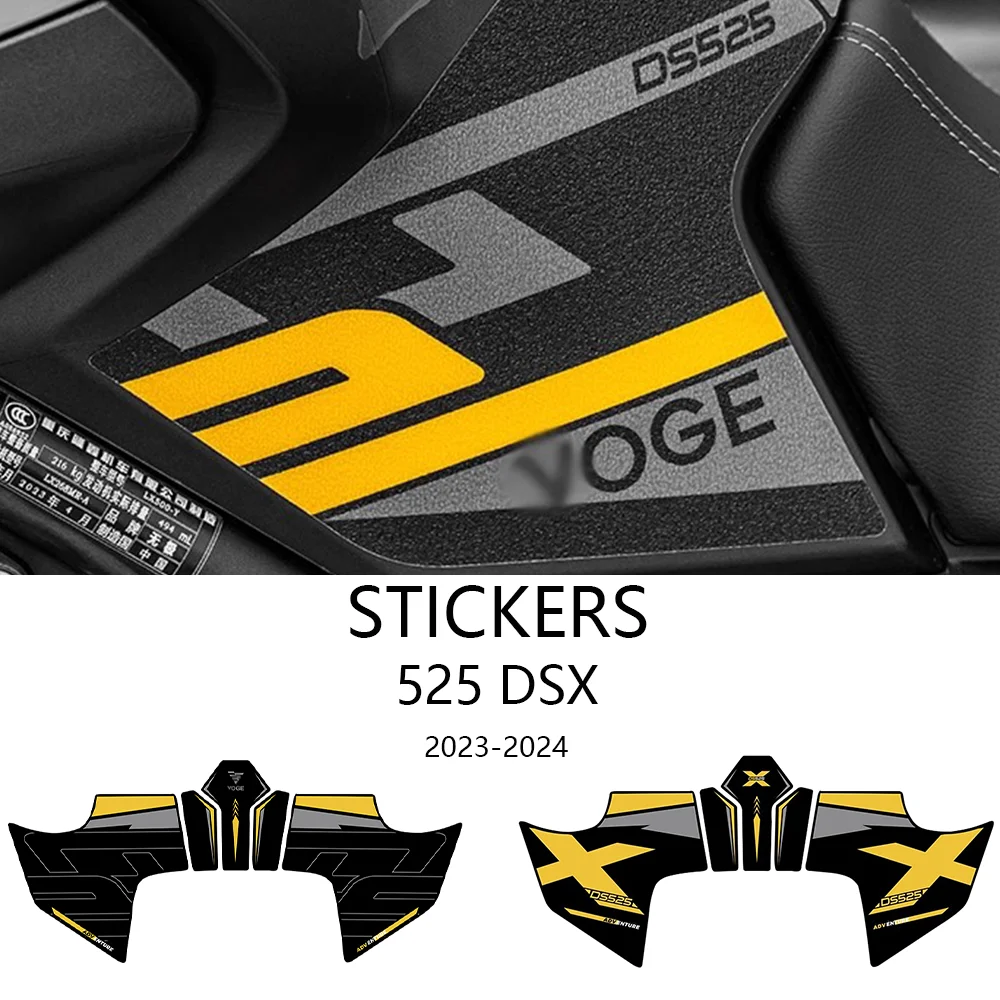 Fuel Tank Pad For VOGE 525DSX 2023 2024 Motorcycle Accessories  Frosted Non-Slip Stickers DS525X DSX525 525 DSX Retrofit Parts