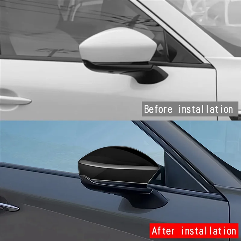 

Durable-Car Door Mirror Overlay Styling Rear View Mirror Cover For Mazda CX80 CX-80 2024 2025 Car Accessories