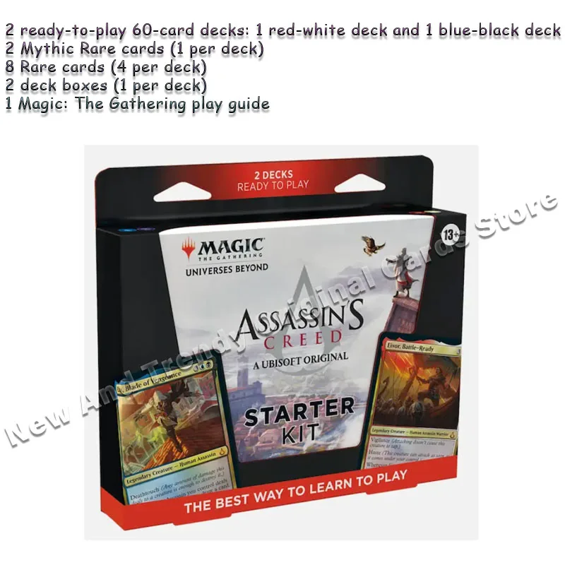 Original Magic The Gathering (MTG) Cards Assassin\'s Creed Collector Booster Box Rare Limited Edition Collection Card