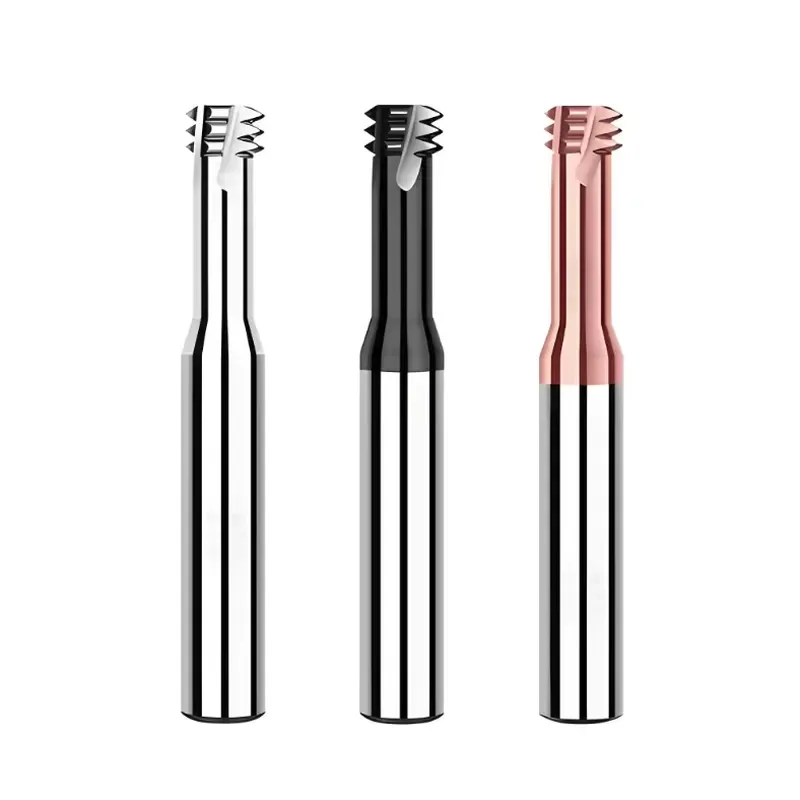 Long Lasting Heat Resistant Coated 3 Tooth Steel Thread Milling Cutter for Metalworking