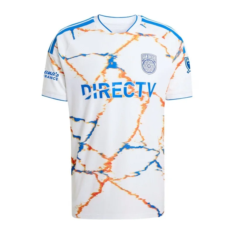 Nova Camisa Esportiva San Diego FC 2026 Away, Versão para Fãs, Respirável e de Secagem Rápida, Camiseta Unissex de Gola Redonda e Manga Curta