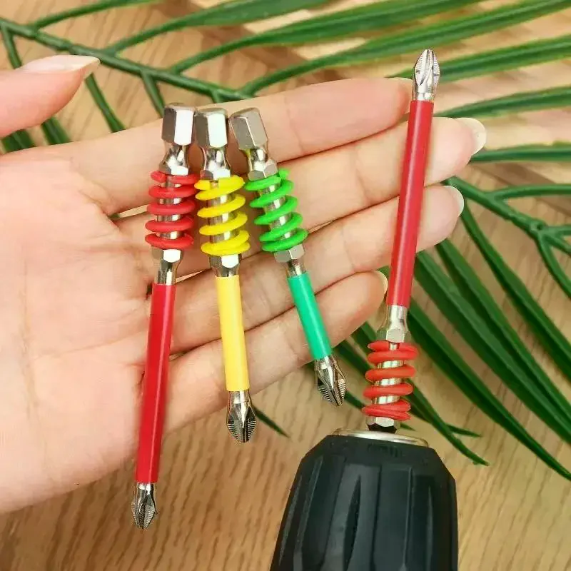 Screwdriver Bit Set Magnetic Anti Slip High Hardness Multiple Sizes Storage Case Home Repair Woodworking No Strip Firm
