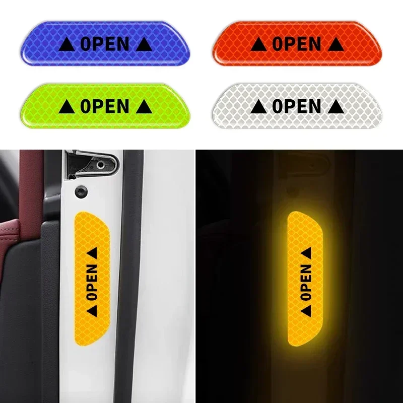 Pegatina reflectante para puerta de coche, tira de advertencia de seguridad para MG 4 6 350 42 550 ZT 7 ZS HS GS 3 TF 5 RX5 RX8 ZR GT X-Power Hector HS