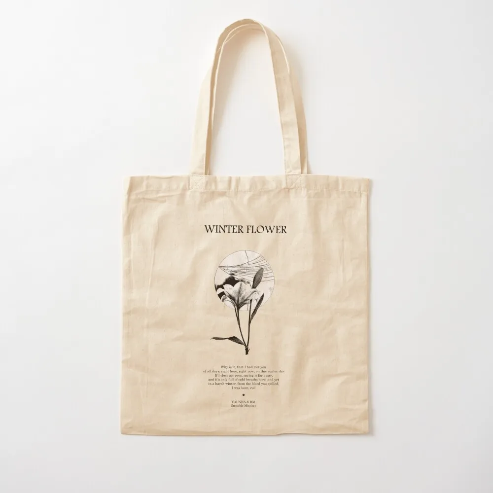 

Winter Flower Tote Bag Beach bag tote bag screen Cloth bags