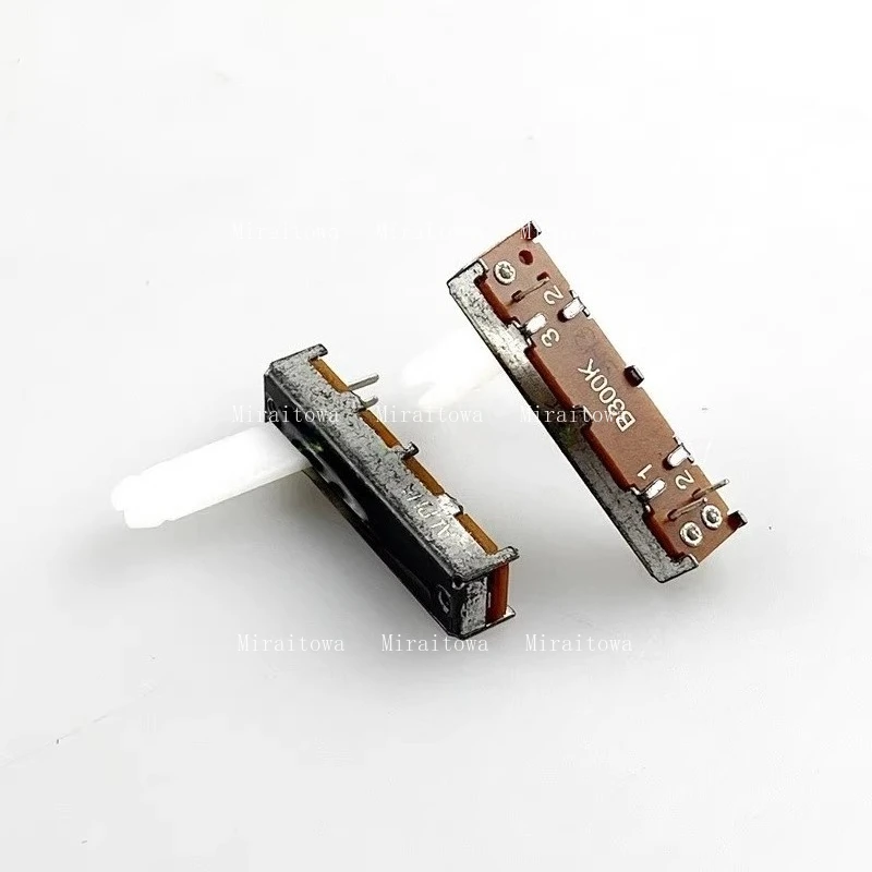 10 Uds. Inventario: para potenciómetro de deslizamiento directo de 3 pines de un solo contacto B300K de Taiwán Alpha 35mm. Control del atenuador y del atenuador del mezclador.