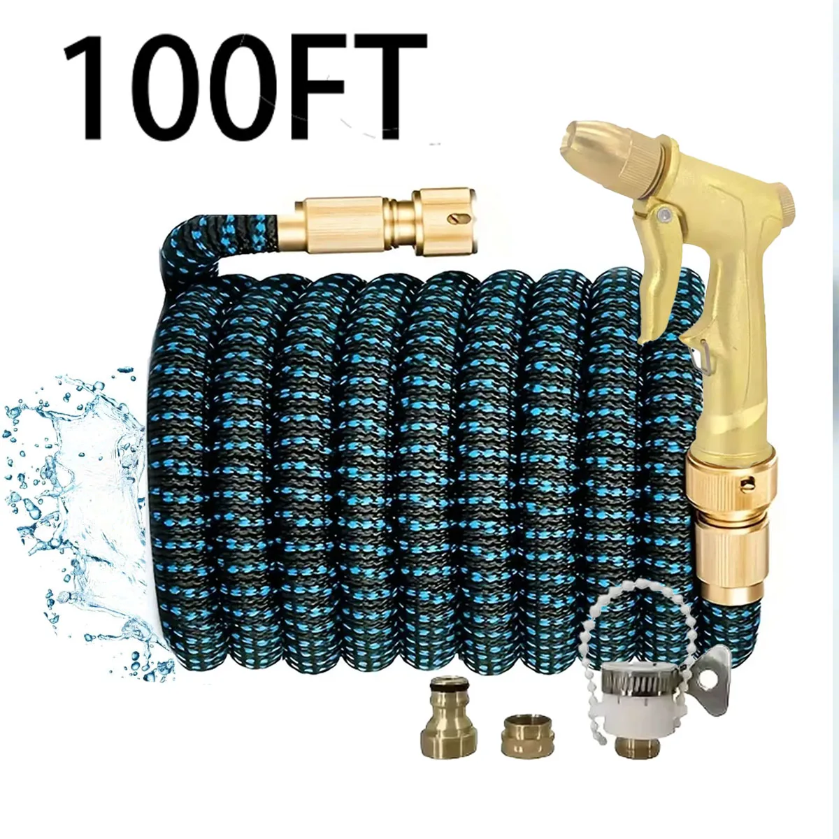 

Водяной пистолет высокого давления с резиновым покрытием из алюминиевого сплава, бытовой садовый водяной пистолет, садовый, легко чистящийся водяной пистолет для мойки автомобиля