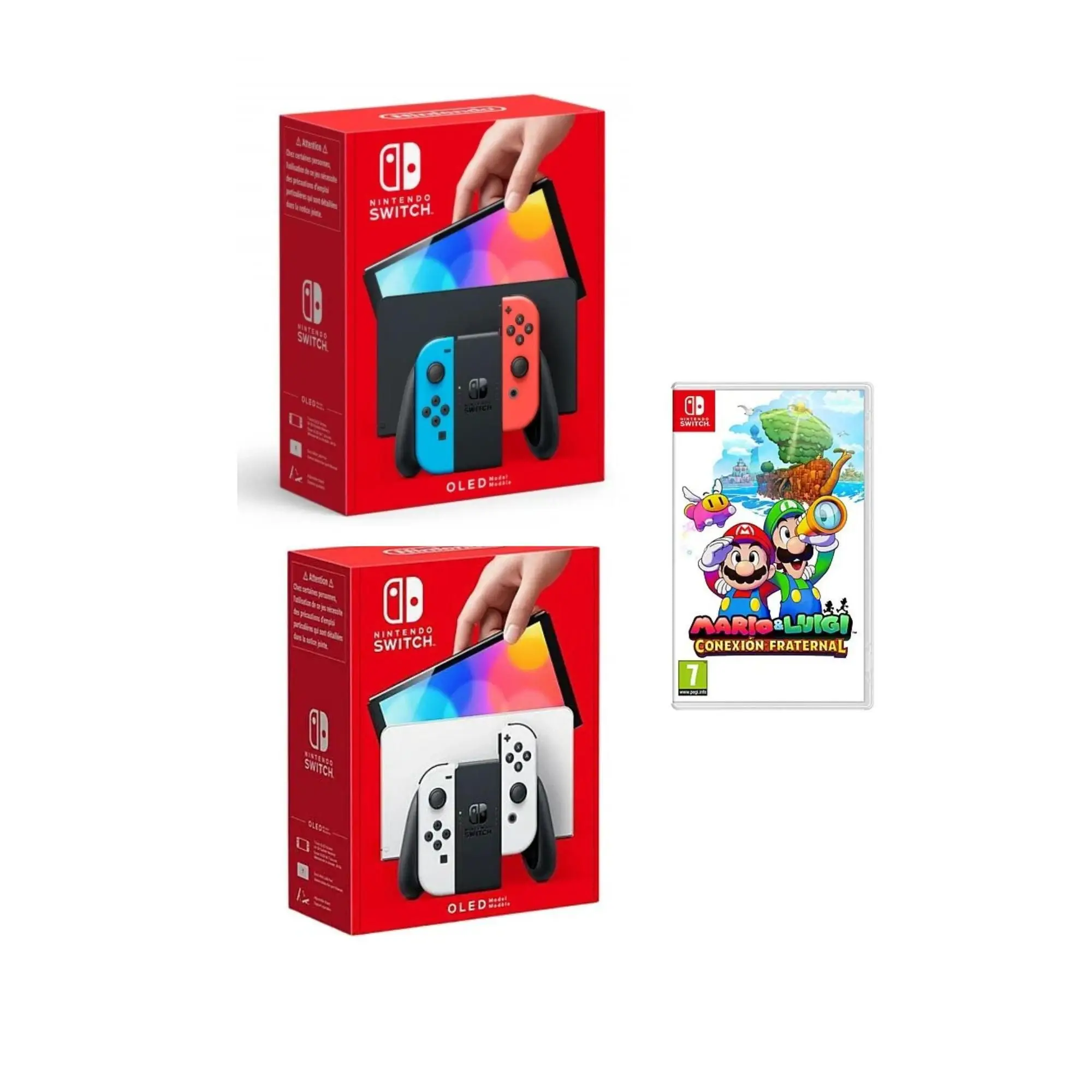 Consola Nintendo Switch Oled + Mario y Luigi: Conexión Fraternal
