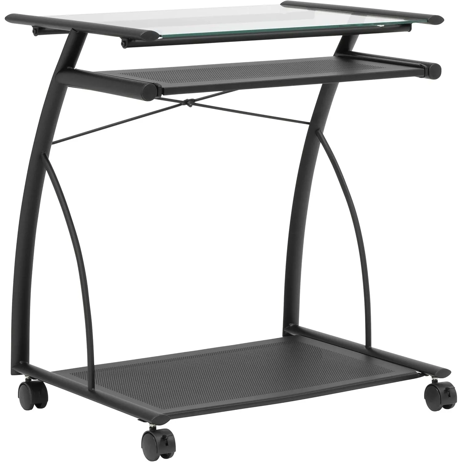 Designs L-Shaped Computer Home Office Desks and Laptop Cart