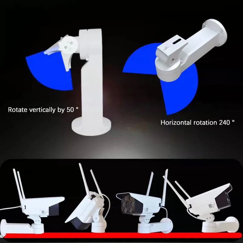 Outdoor Electric Rotating Pan Tilt Mount For IP Surveillance Camera Simulated PTZ With Preset Position Memory Function