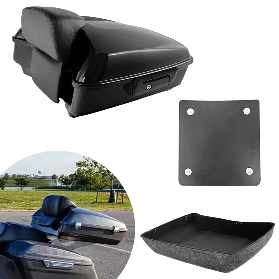 For Harley Road King Street Road Glide Electra Limited FLTRXS CVO 09-26 Accessories Chopped Tour Pack Tail Top Case Box Trunk