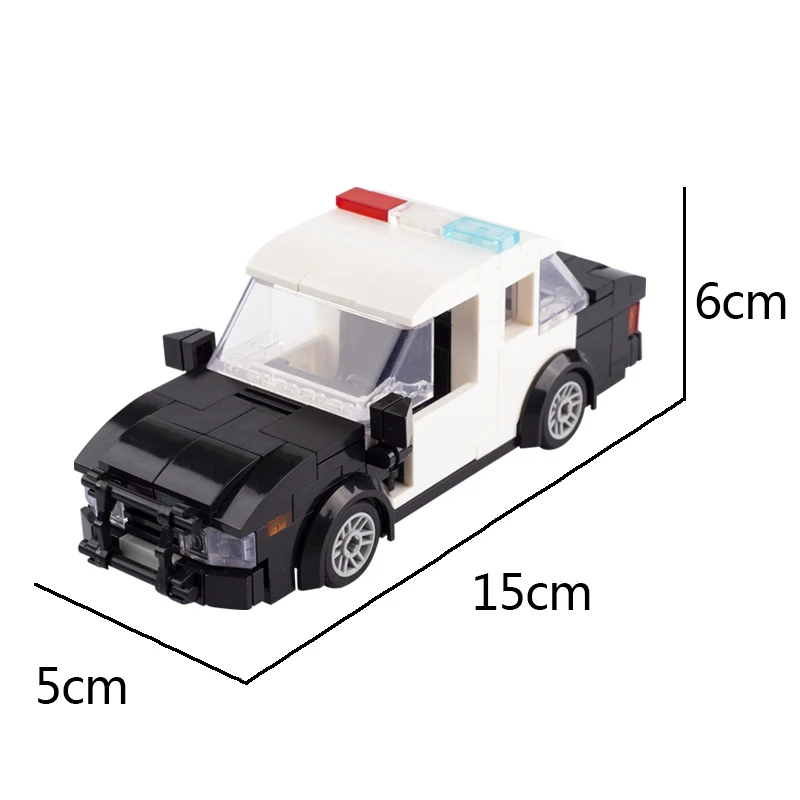 MOC Car Model Pickup Truck Building Blocks City Police Station Engineering Transport Vehicle Bricks DIY Education Toys Boy Gift