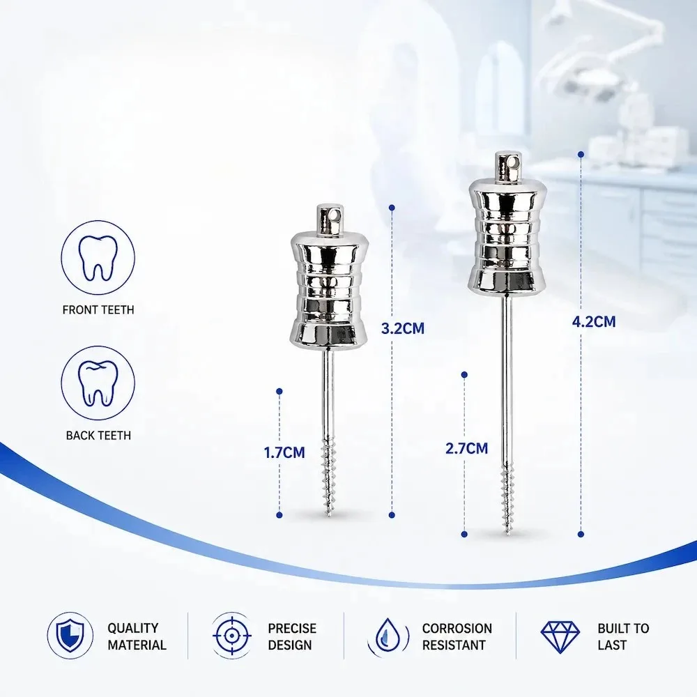 34&44mm Minimally Invasive Broken Root Extractor – Stainless Steel Tooth Removal Tool for Dental Surgery.