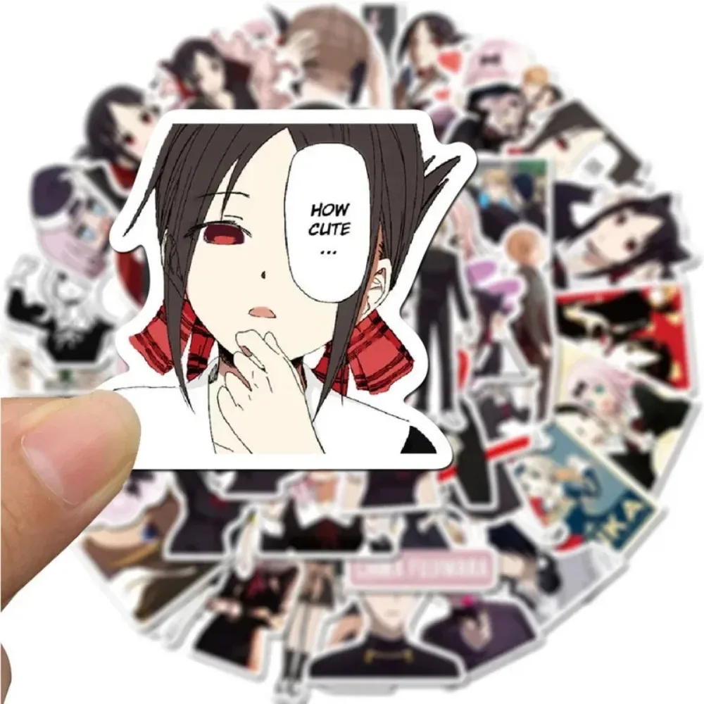 10/50Pcs Kaguya Sama Love Is Way Stickers Shinomiya Kaguya Anime Sticker Luggage Notebook Bike Phone Shirogane Miyuki Decals