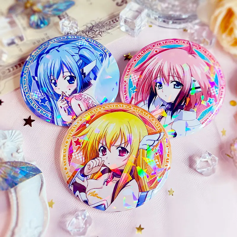 Sora No Otoshimono Anime Cosplay Emblema, Ikaros, Ninfa, Astra Merch, Emblema Pin, Broche, Pingente Presente Presente, Flandres