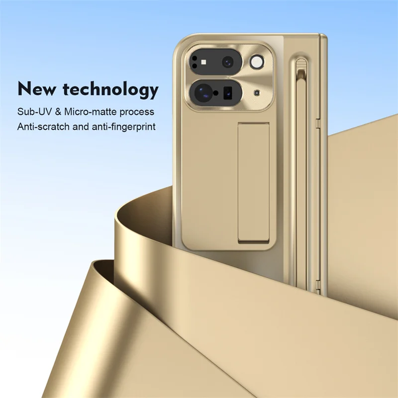 For Google Pixel 9 10 Pro Fold 2 Phone Case With Hinge Touch Pen Tempered Glass Film Stand Shockproof 360° Full Protective Cover