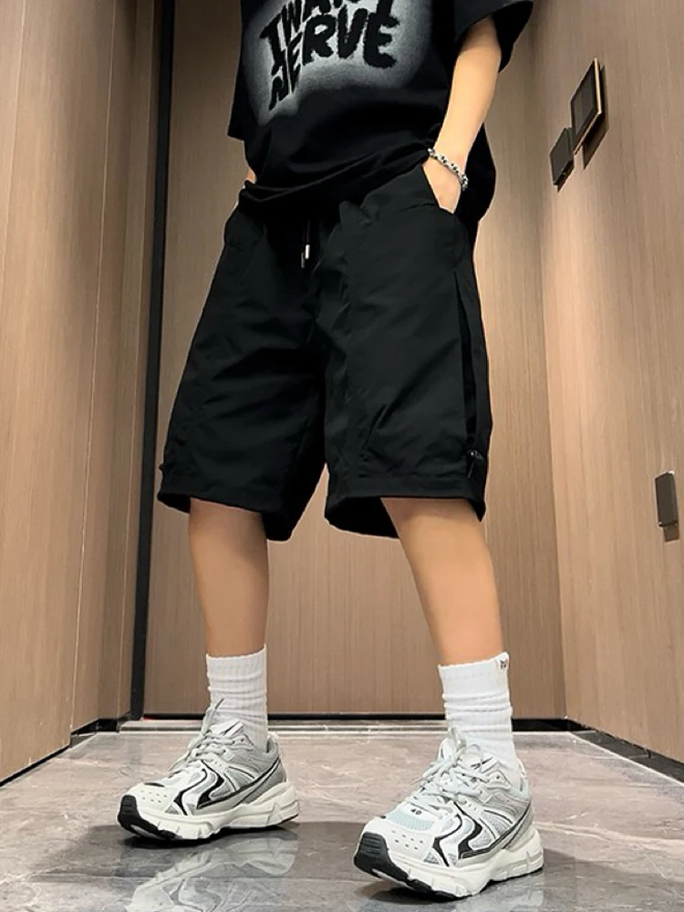 

Summer Men's Faion Casual Outdoor Workwear orts Five-Quarter Straight Leg Qui Dry Breathable Comfortable Lightweight ...