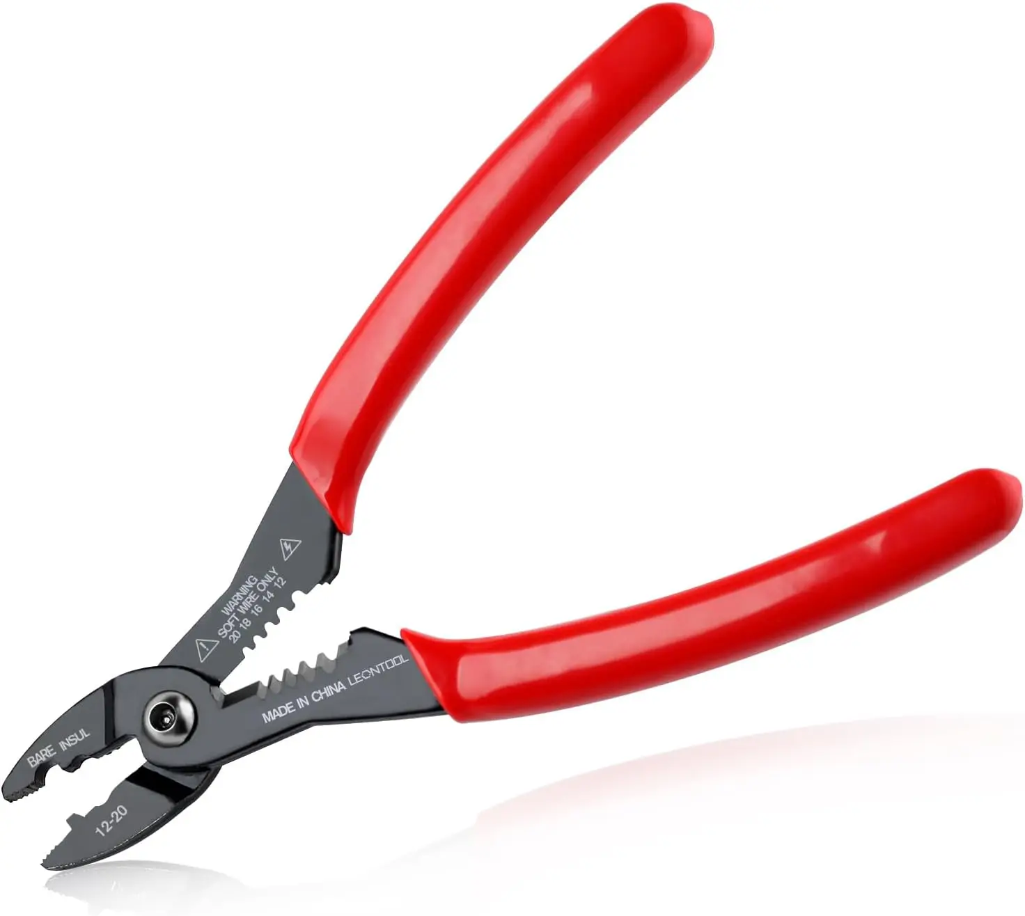 

4-in-1 Multi Purpose Electricians Pliers, Wire Cutter Crimper Stripper Gripper, 7" Compact for 12-20 AWG
