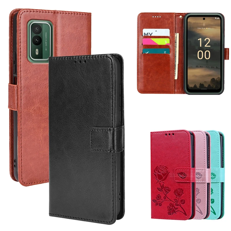 Luxury Leather Case For Nokia XR21 5G чехол Wallet Coque Magnetic Book Stand Flip Phone Cover For Nokia XR21 XR 21 TA-1486 Funda