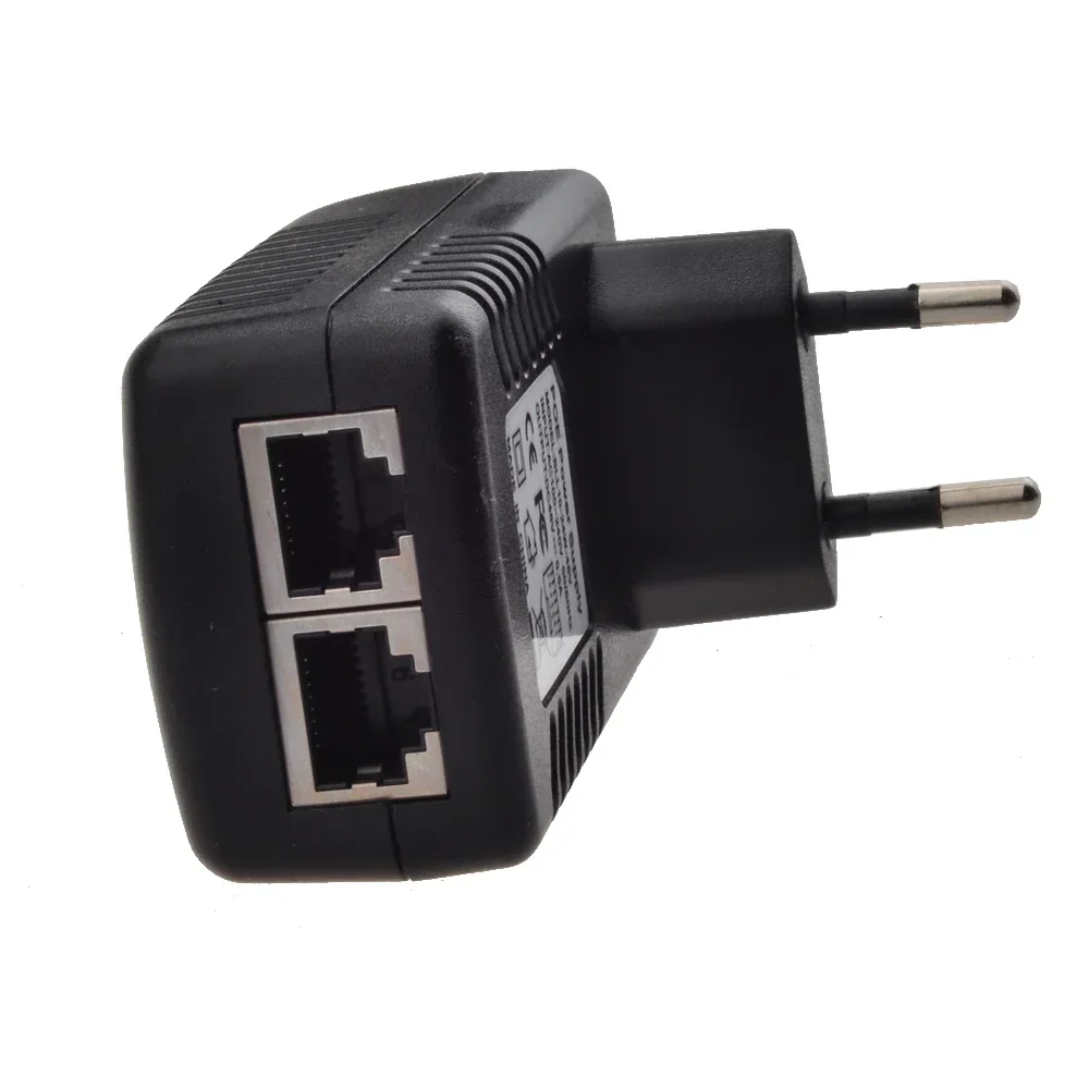 48v injetor poe ethernet cctv adaptador de alimentação 0.5a 24w, poe pin4/5(+),7/8(-) compatível com ieee802.3af para telefones ip de câmera ip