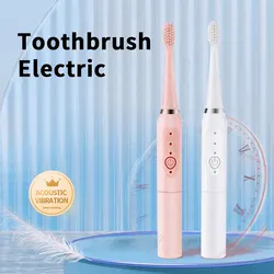 Cross Border Jianpai Sonic Electric Toothbrush for Men and Women Adult Non Rechargeable Soft Fur Full Automatic Waterproof Coupl