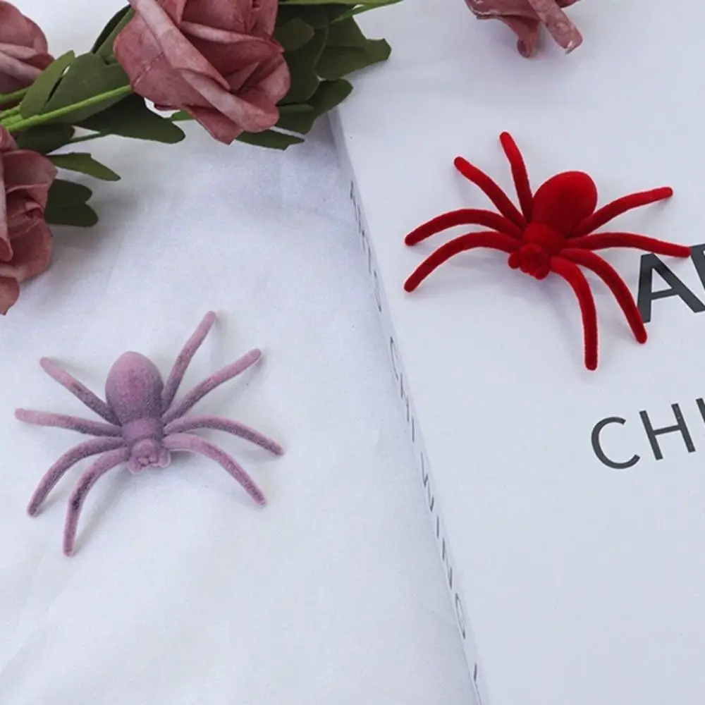 10 個の面白いミニハロウィンスパイダーシミュレーション怖い偽の 3D スパイダーリアルな人工スパイダー学習