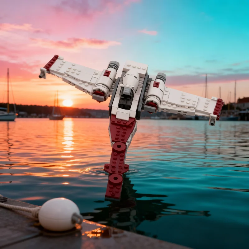 

260 деталей MOC Star Battle Z Headhunter Tantive IV: Альтернативная модель, строительные блоки, архитектурные конструкторы, рождественские подарки, игрушки, кирпичики для детей