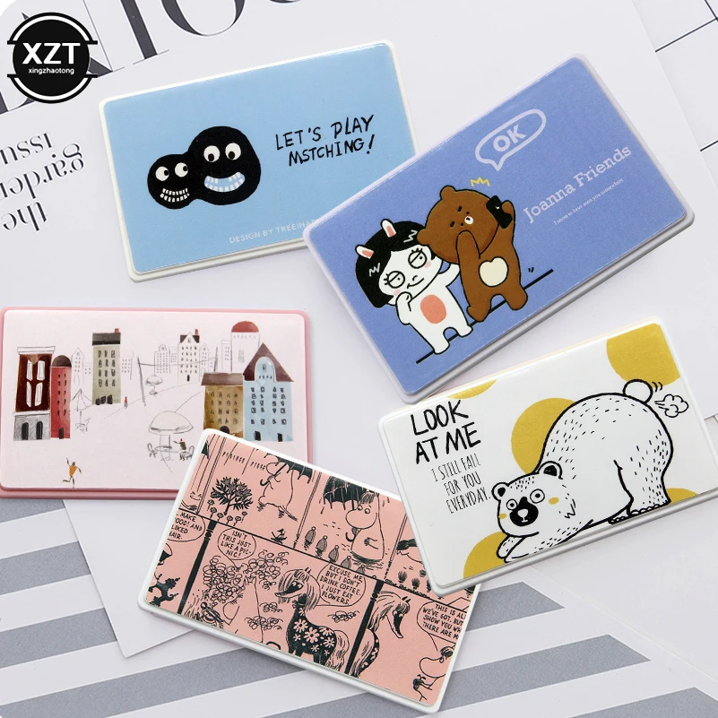 Mini Solar Calculator Cartoon Animal Fruits Fashion Ultra Thin Card Sized 8-Digit Stationery Supplies Children Random Shipment