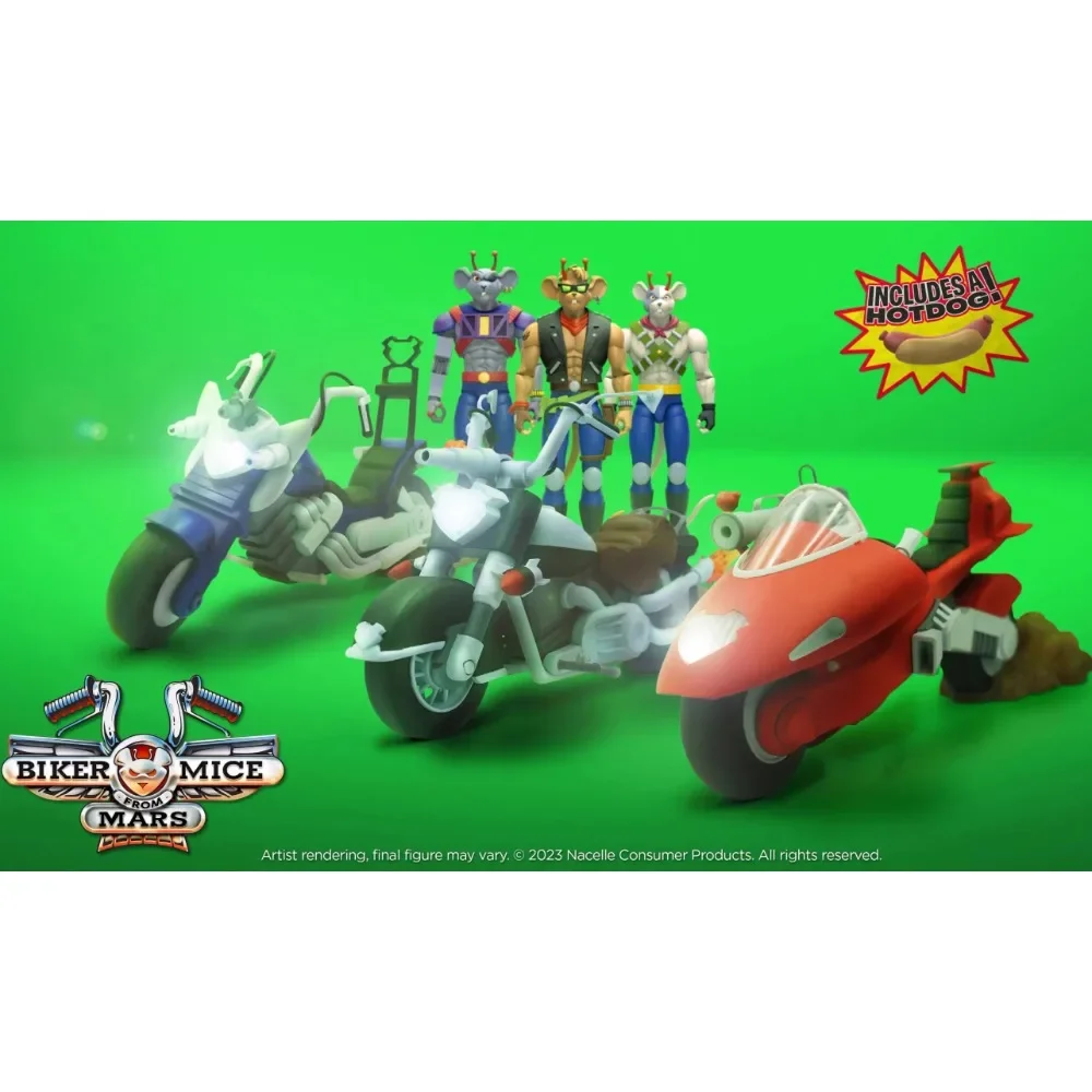 In Stock NACELLE 1/12 Protagonist Three Brothers Nacelle Biker Mice From Mars Knight Motorcycle Props For 6in Action Figure Body