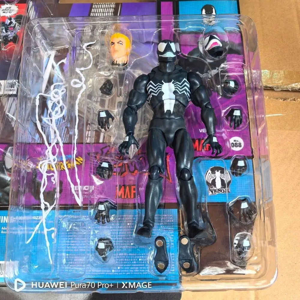 Venom Mafex 088 마블 스파이더맨 만화 버전 재출시 액션 피규어, 어메이징 스파이더맨 소장용 장난감, 어린이 선물