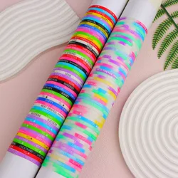 50Pcs/Lot Fashion Sport Multicolor Luminous Silicone Bracelets Men Women Classic Mix Style Rubber Wristband Jewelry Party Gift