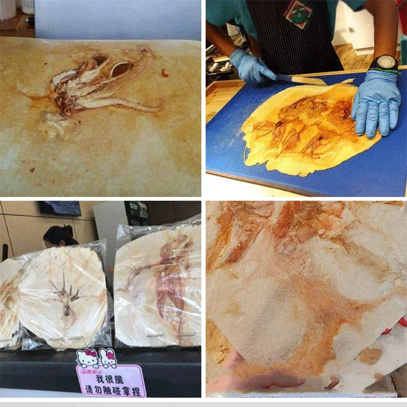 EC‑300 Commercial Seafood Fossil Cake Senbei Machine, Electric Seafood Thin Pancake Press Maker