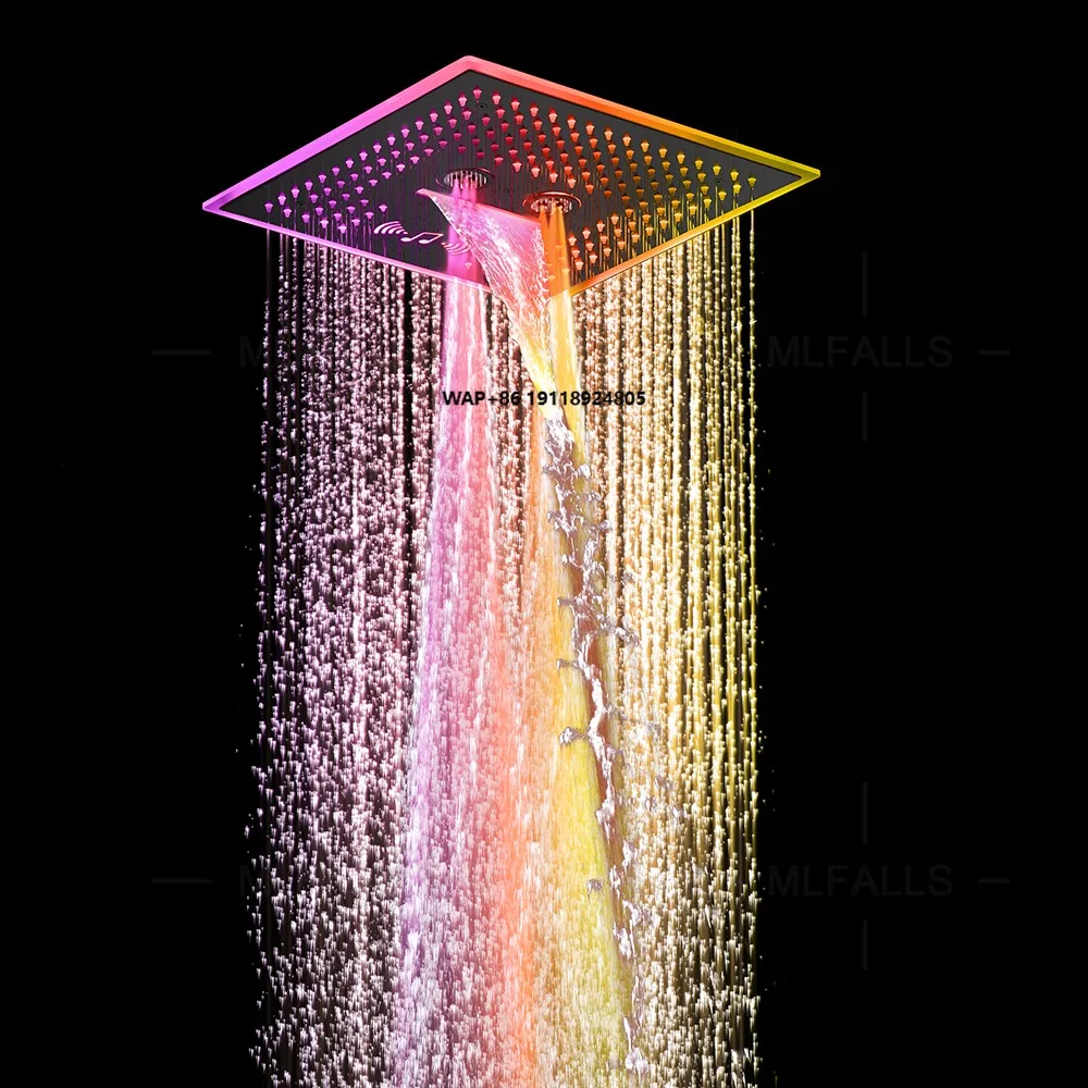 Newest Design Smart Ceiling Shower Wall Mount Smart Shower Bathroom With Music
