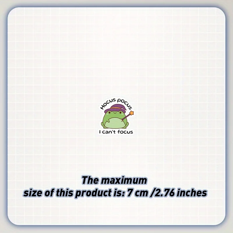 قطعة واحدة من ملصق الفينيل "Hocus Pocus I Can't Focus" - ملصق نكتة ADHD مضحك، لمسة نهائية غير لامعة، ديكور لطيف للكمبيوتر المحمول/الجهاز، سهل الاستخدام #5