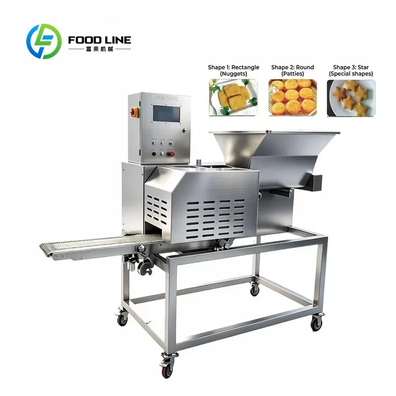 customized composite‑patty‑former veggie‑meat‑shaper 1.65kw forming‑unit compatible with batter‑breading production‑line Oceania