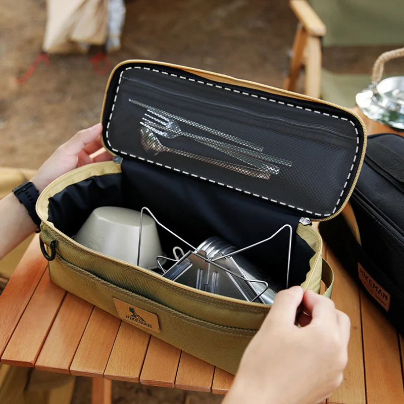 Outdoor Cutlery Storage Bag, Camping Picnic Portable Anti-Collision Storage Bag, Portable Waterproof And Dirt Resistant