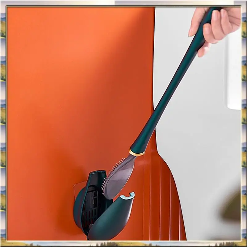 

AA46 HOT-Настенная щетка для унитаза без мертвого угла с нижним сиденьем для чистки ванной комнаты B