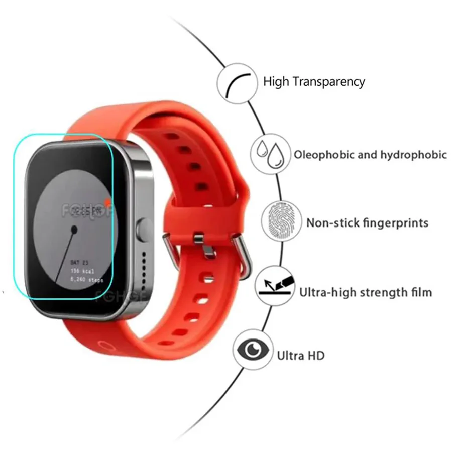 Soft TPU Protective Hydrogel Film For CMF Watch Pro Cover Screen Protector For CMF by Nothing WatchPro Watch Accessory Not Glass
