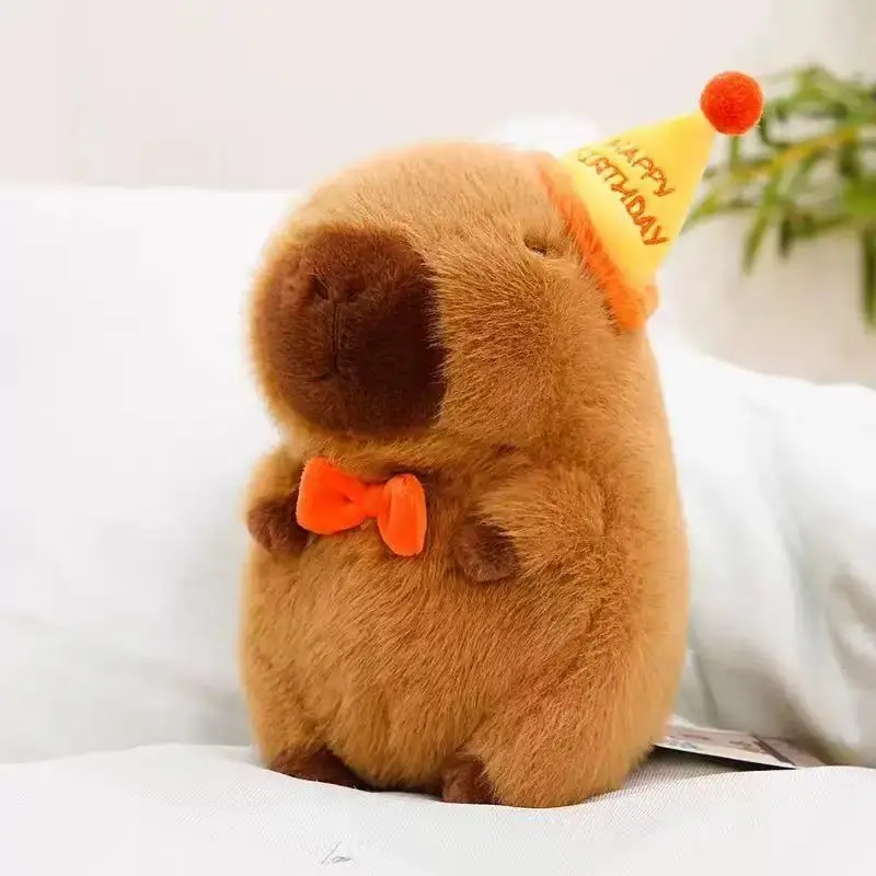 23cm Capybara Plush Simulation Capibara Anime Fluffty Toy Cute Doll Stuffed Animals Soft Doll Plush Christmas Thanksgiving Gift