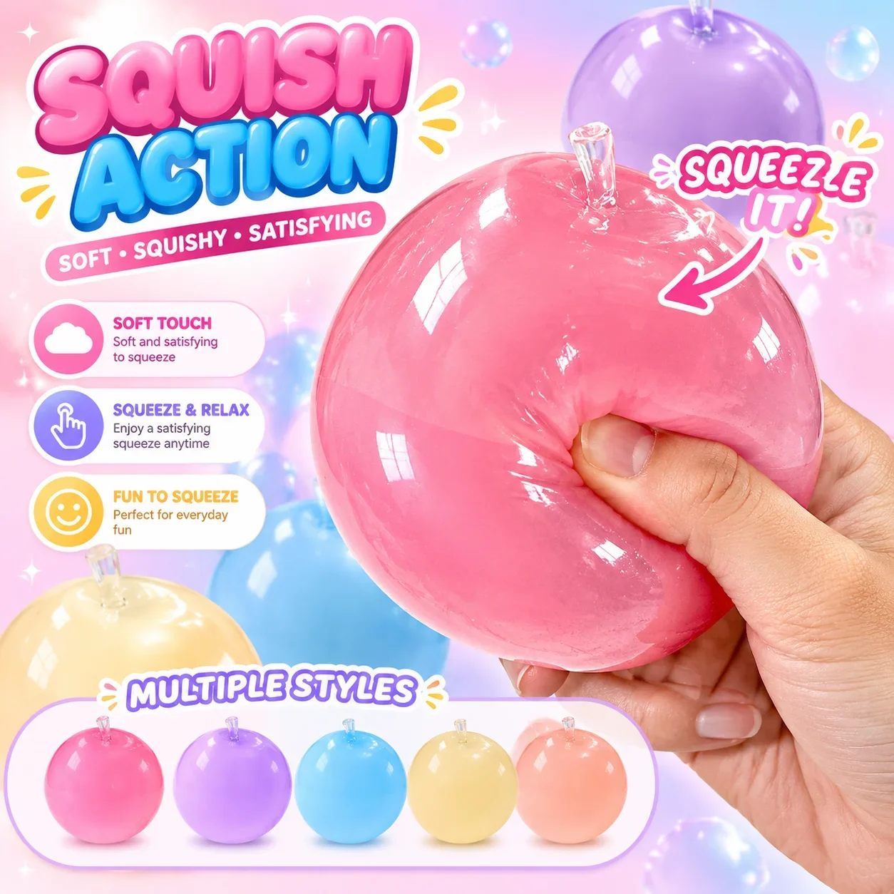 Green Apple Maltose Squishy Toy Slow Rebound Stress Relief Moldable Wholesale Squishy Toys Cross Border Hot Selling