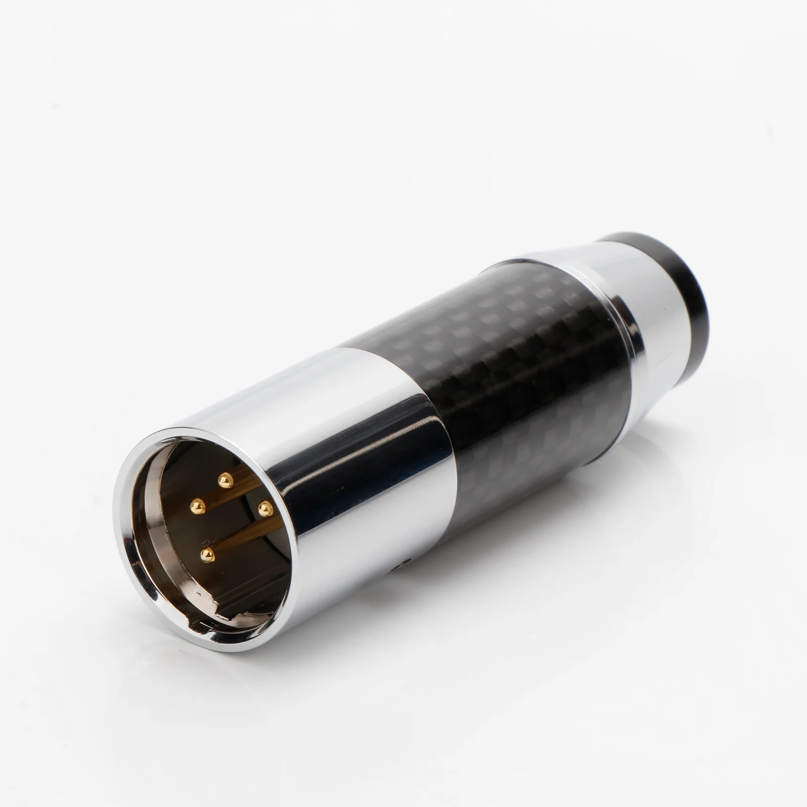 

Preffair Gold plated Carbon fiber 4Poles XLR Carbon Fiber XLR 4 Pin Plug Headphone Connector adapter Microphone Mixer Amplifie