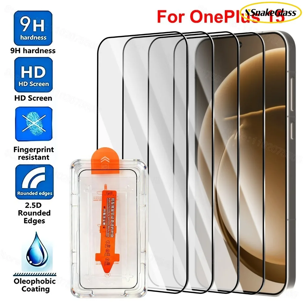 3 szt. Szkła Hartowanego na Ekran do OnePlus 15 15T 15R 13 13R 12R, Ultra HD Przezroczysta Folia Ochronna Przed Zarysowaniami, Zestaw do Montażu Bezpyłowego — zdjęcie produktu 2