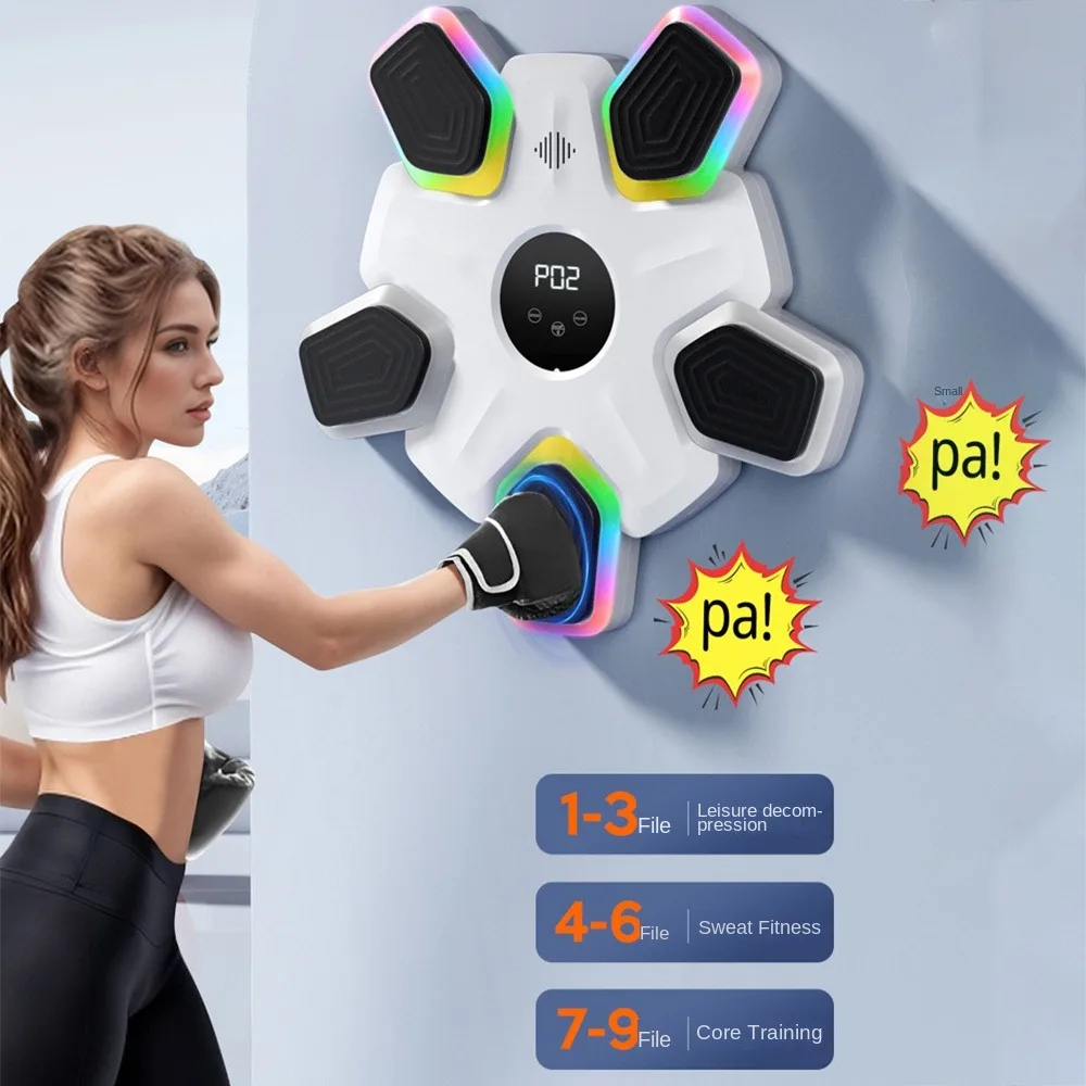 

Boxing Sports Smart Music Boxing Machine Bluetooth Punching Pad Fitness Exercise Boxing Wall Target Agility Reaction Exercise