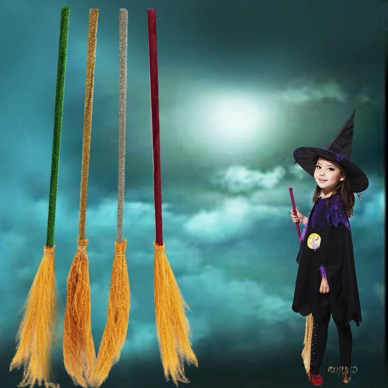 loween Witch Flng Broomsti Magic Pumpkin Spazzatrice Accessori per costumi per bambini adulti Spettacolo teatrale Tradizionale Ch...