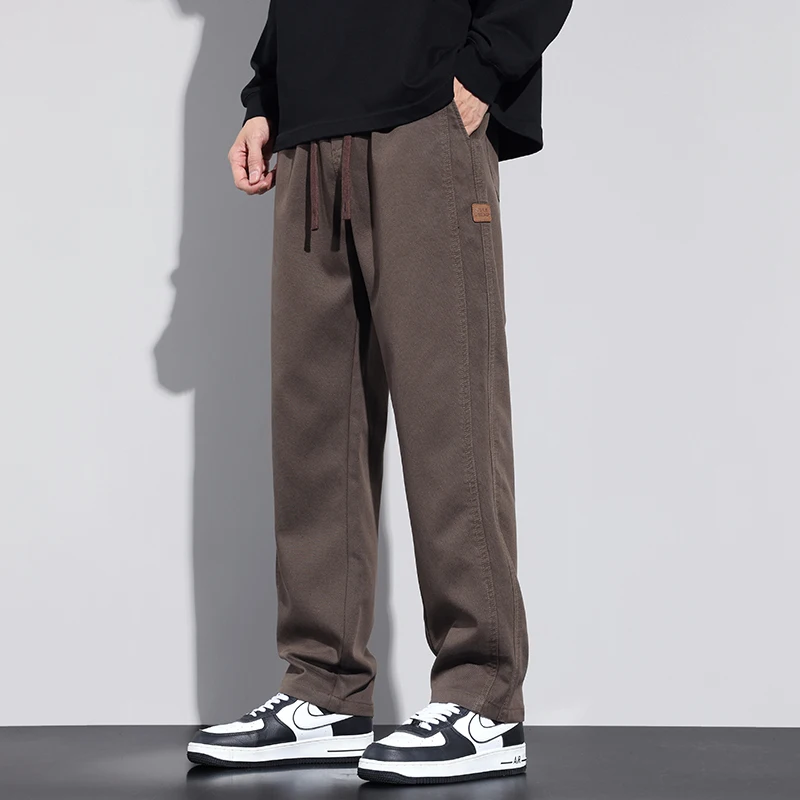 بنطلون عمل رجالي على الطراز الأمريكي مقاوم للاهتراء فضفاض للصيف في الهواء الطلق حماية العمل ساق مستقيمة ملابس عمل سراويل طويلة